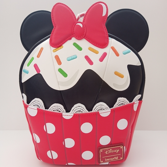 Loungefly Exclusive Minnie Mouse Cupcake Backpack